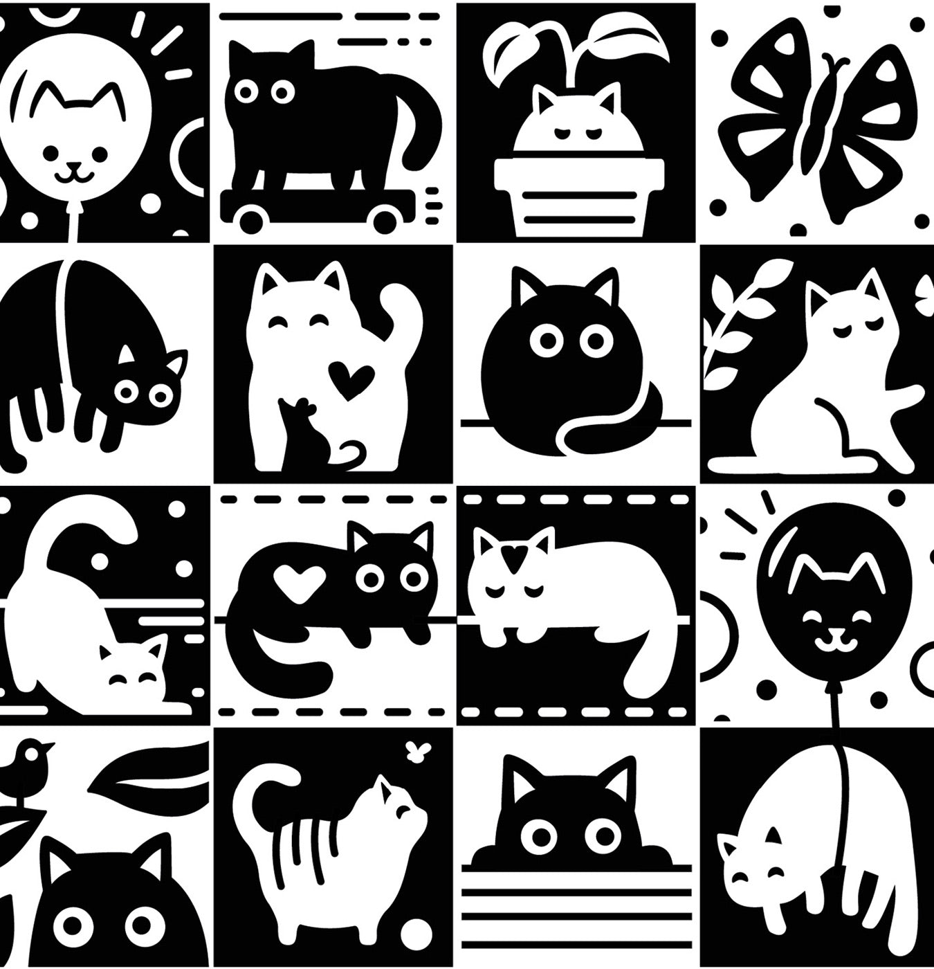 Mattarello squares gatti