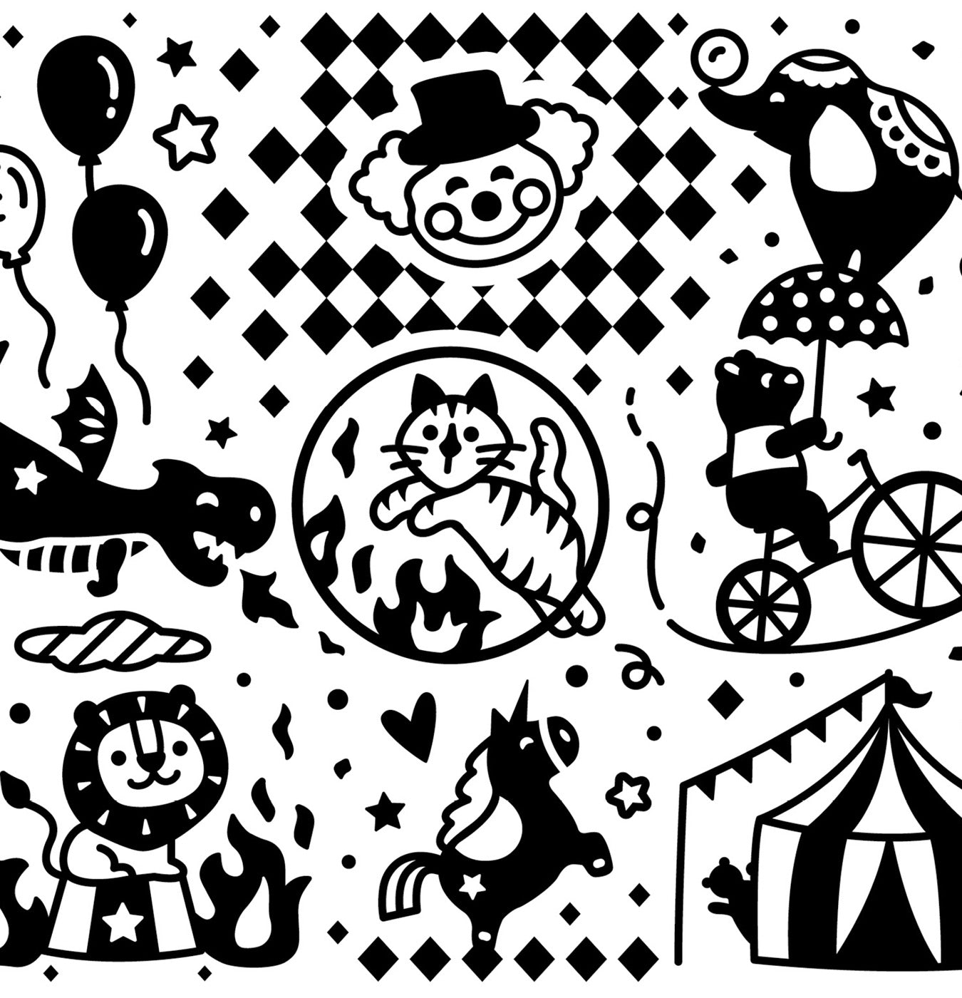 Matterello cartoon circo