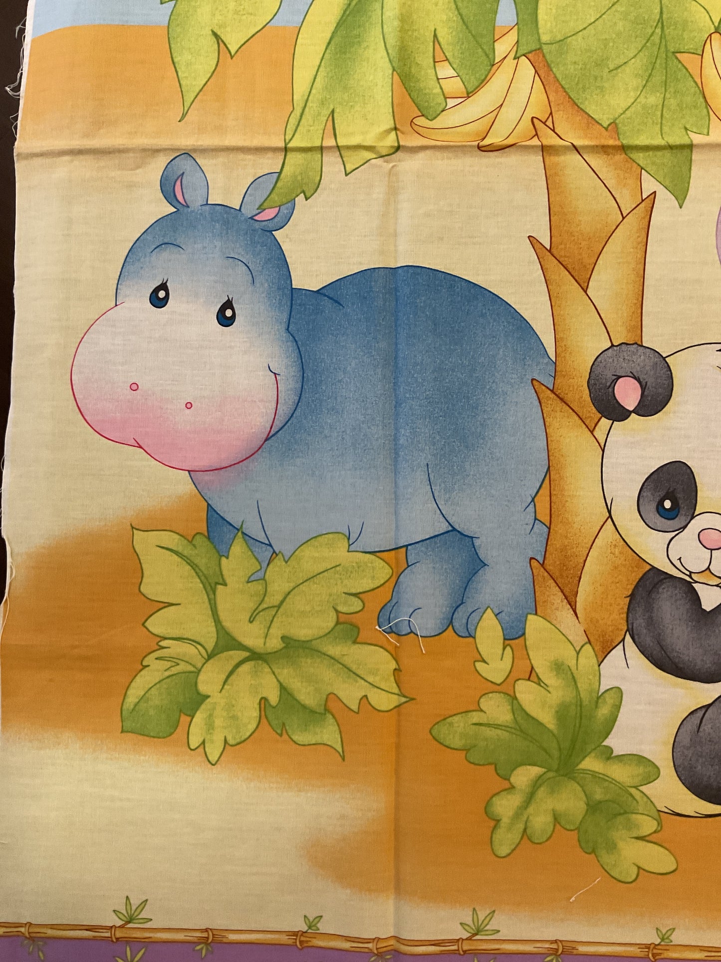 Animali - Pannello in cotone per bambini