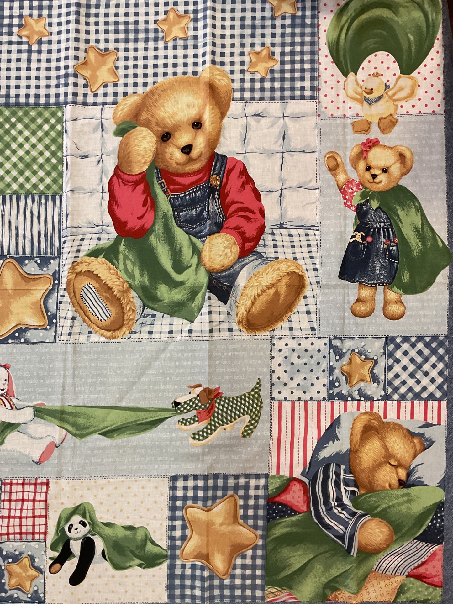 Orsi - Pannello in cotone per bambini