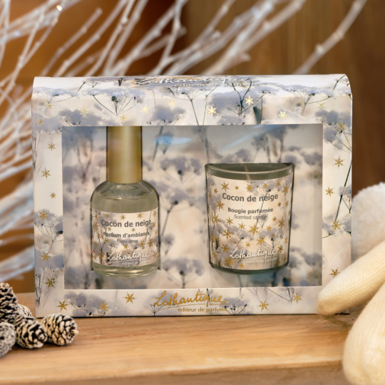 Cocon de Neige - Confezione candela e Profumatore