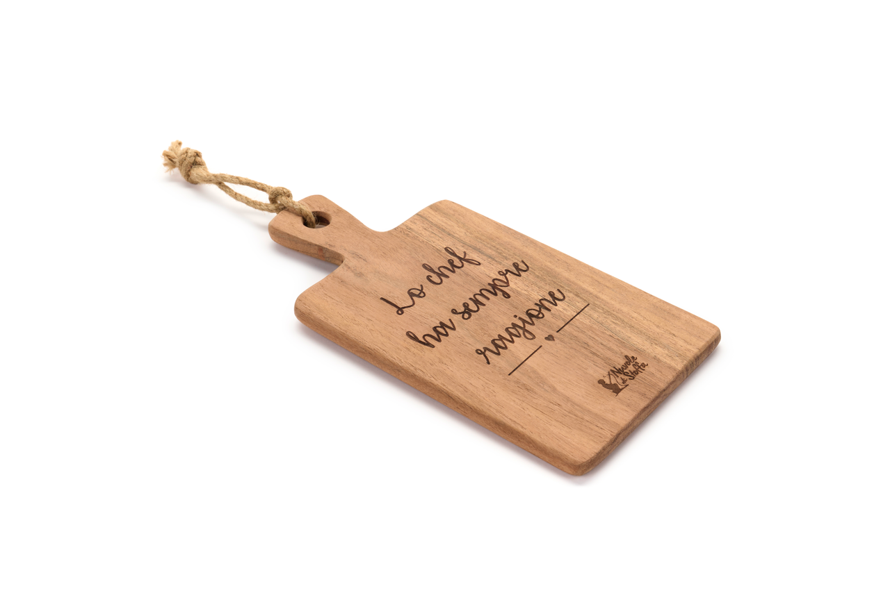 My Home - Tagliere con scritta