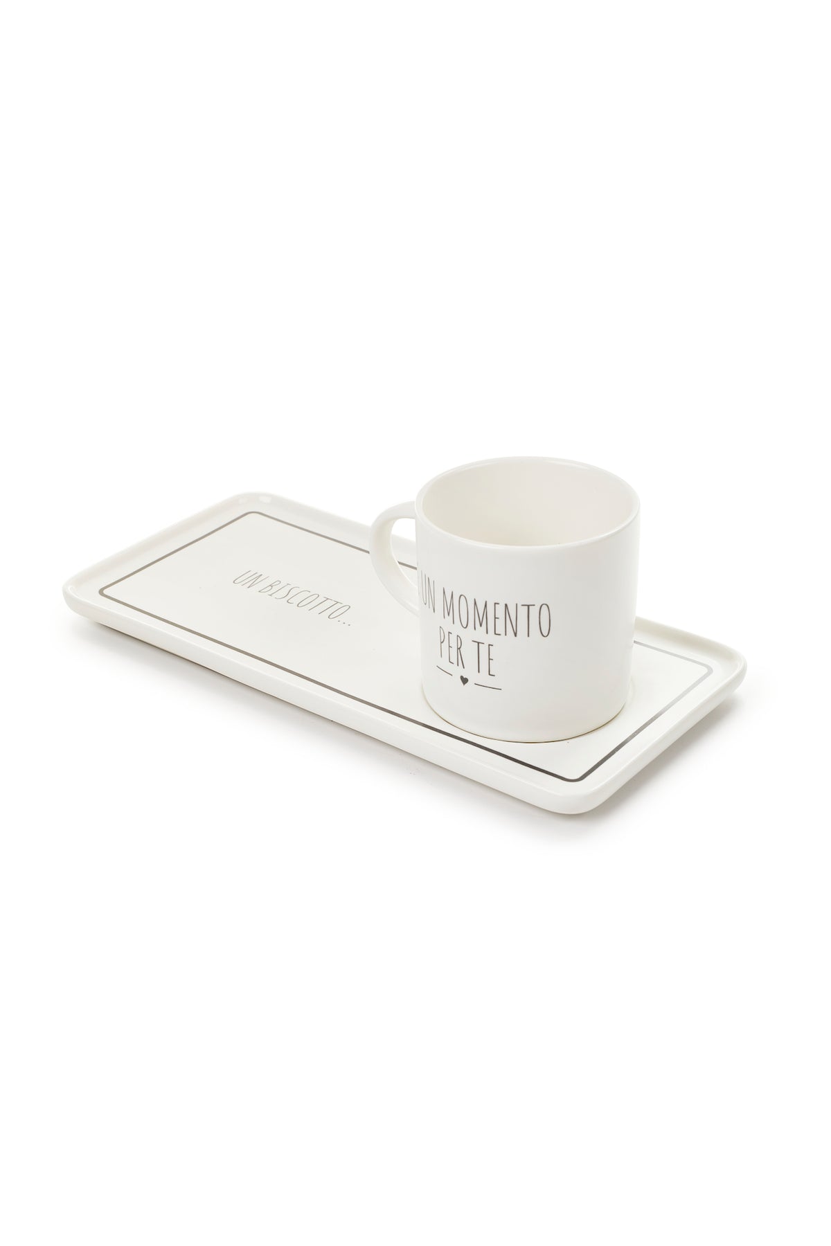 My Home - Tazzina da caffè con vassoio e dedica