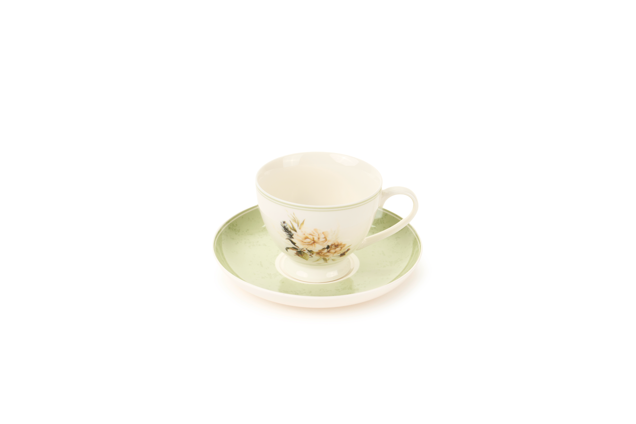 Garden Flower - Tazzine con piattino tondo