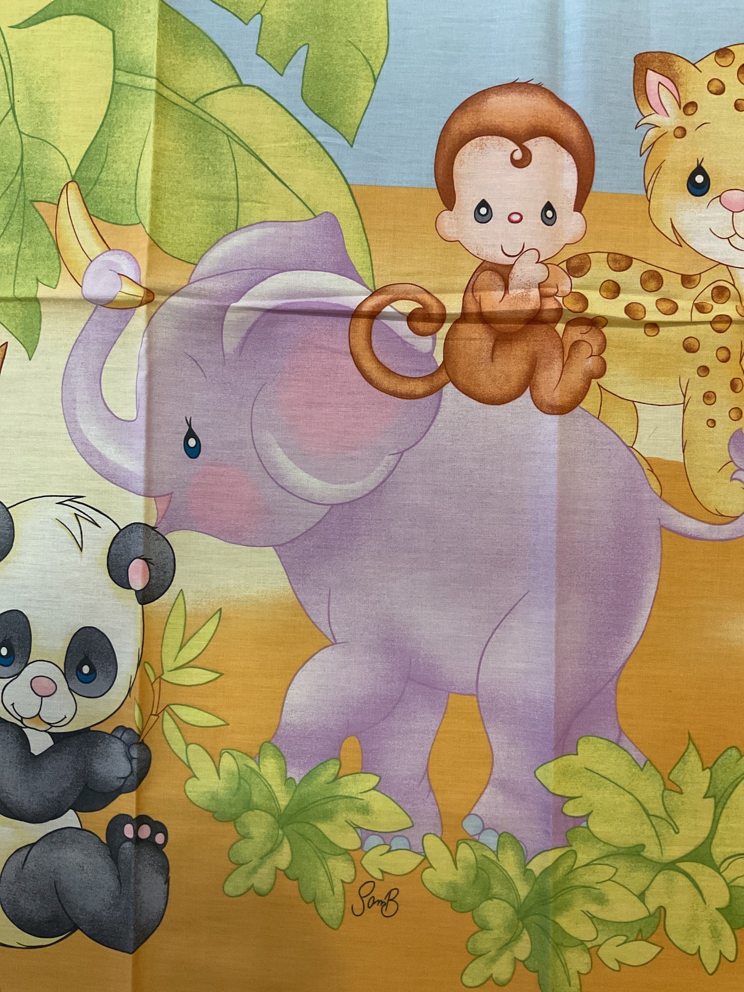 Animali - Pannello in cotone per bambini
