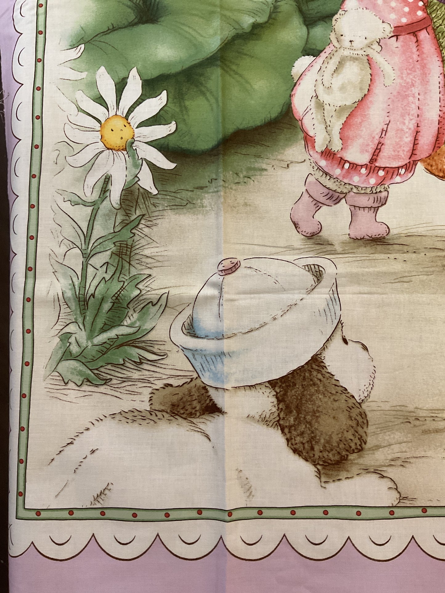Coniglietti - Pannello in cotone per bambini