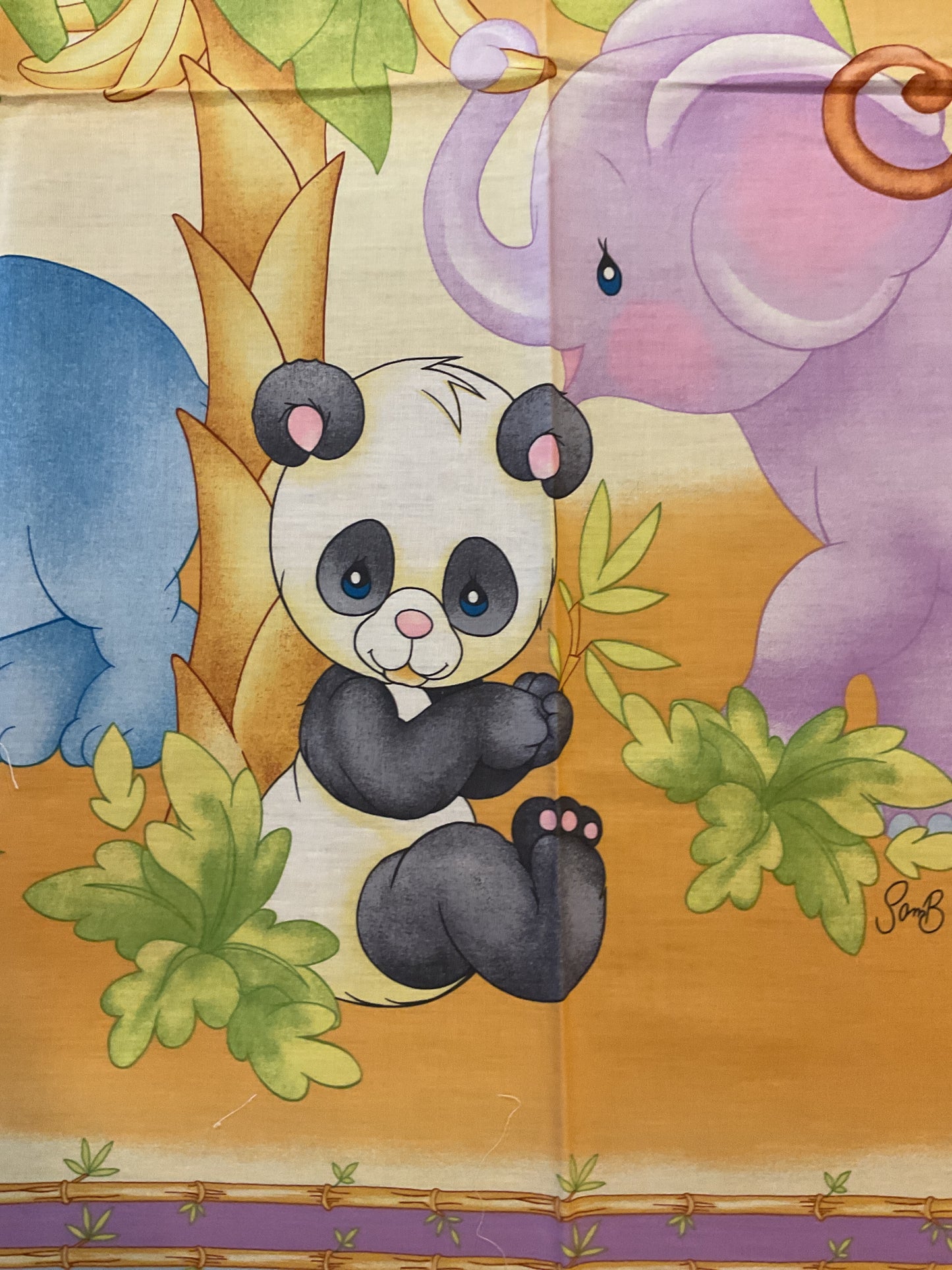 Animali - Pannello in cotone per bambini
