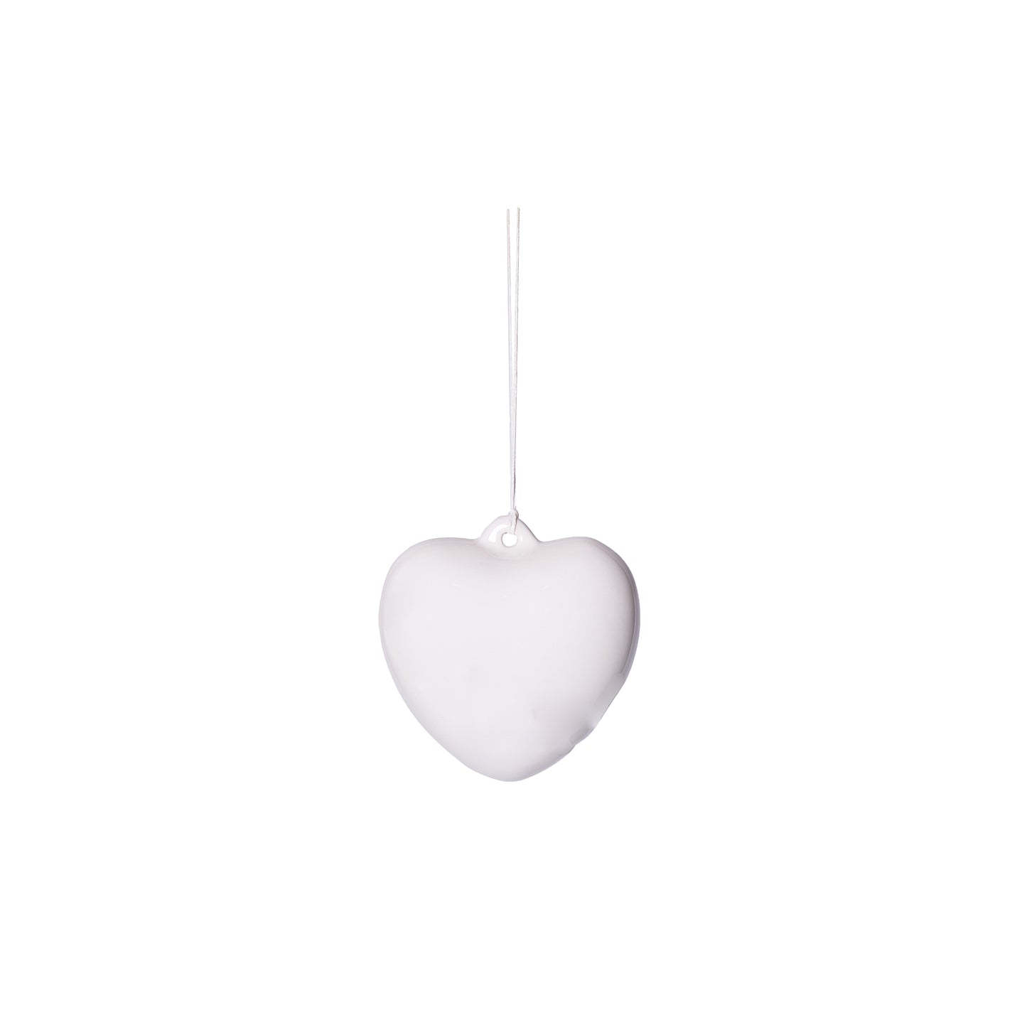 Cuore in ceramica bianco