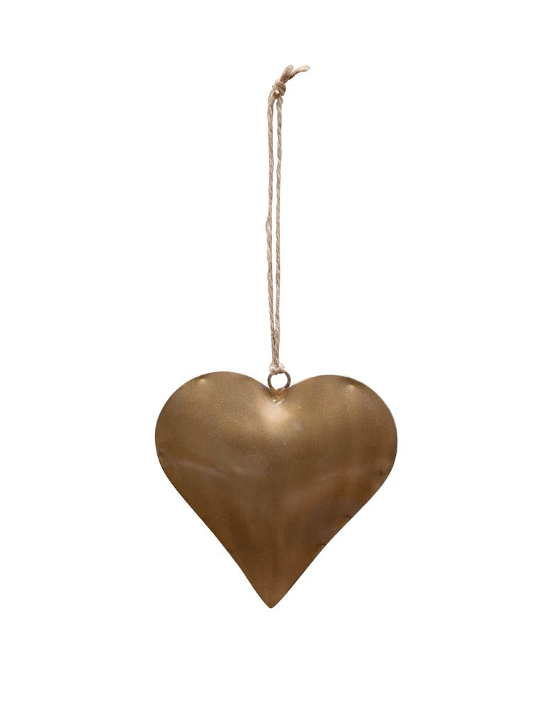 Pendente a cuore in ottone