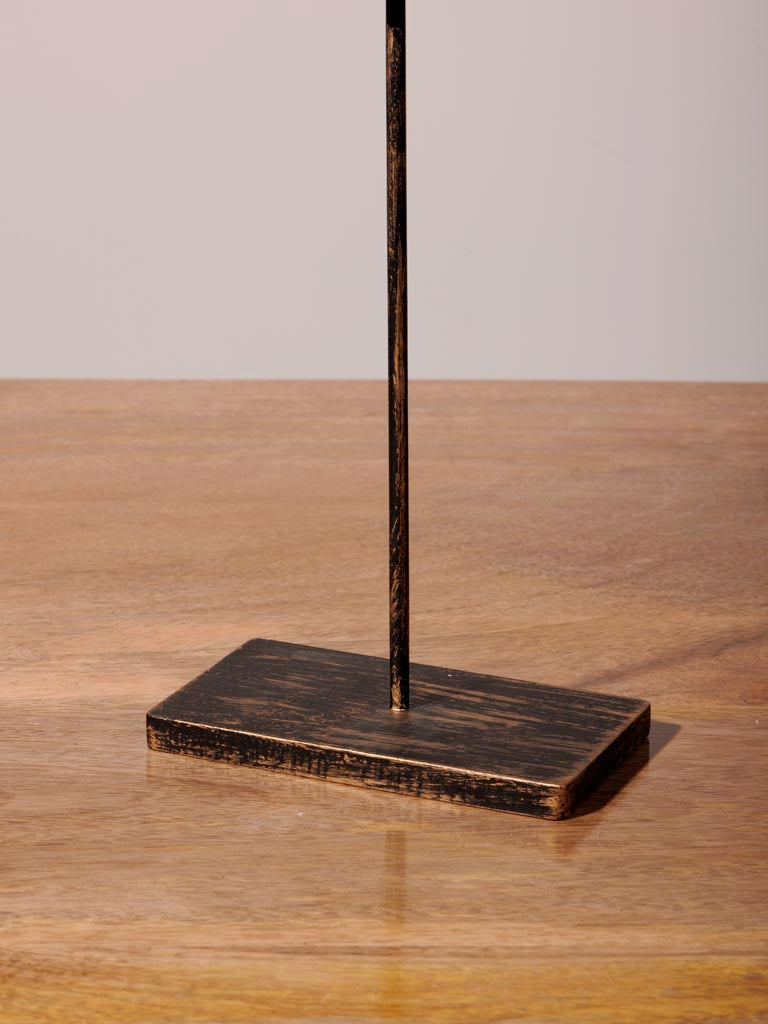 Uccello in vetro con supporto