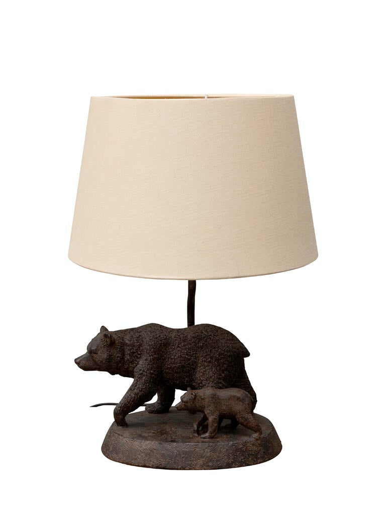 Lampada da tavolo con orso