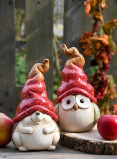 Gufo e riccio con cappello