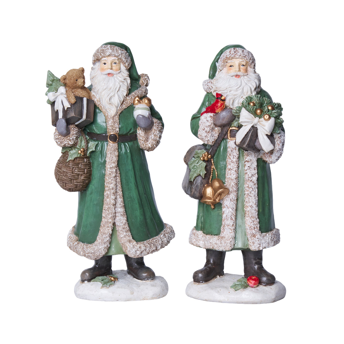 Babbo Natale con vestito verde