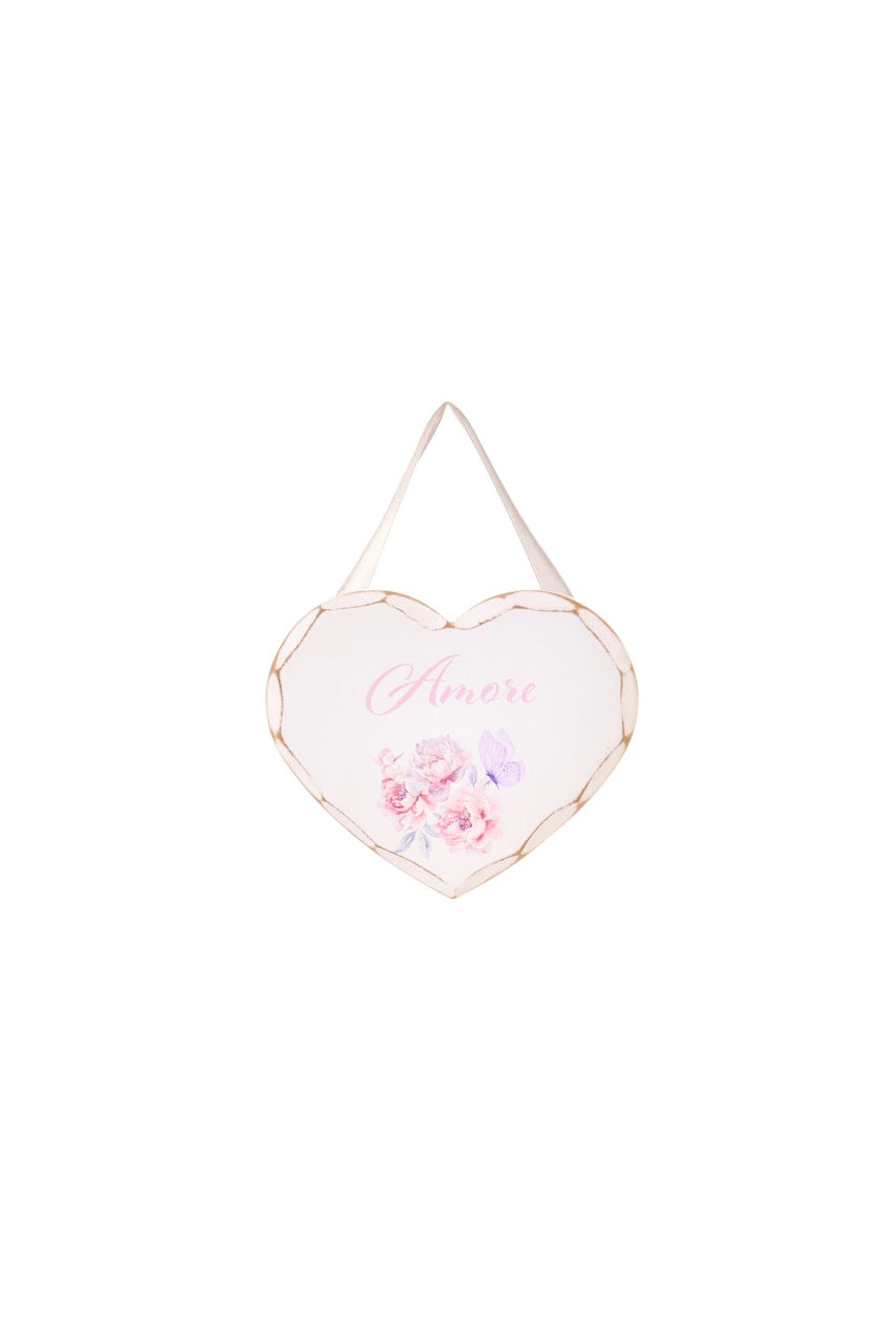 Fiorirà - Targhetta cuore con scritta