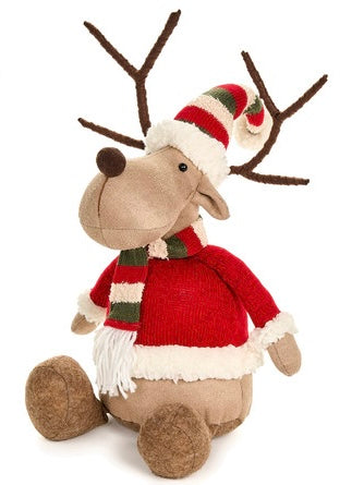 Cartolina di Natale - Renna seduta