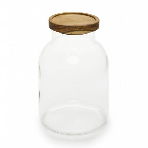 Herbarium - Barattolo borosilicato con tappo in acacia