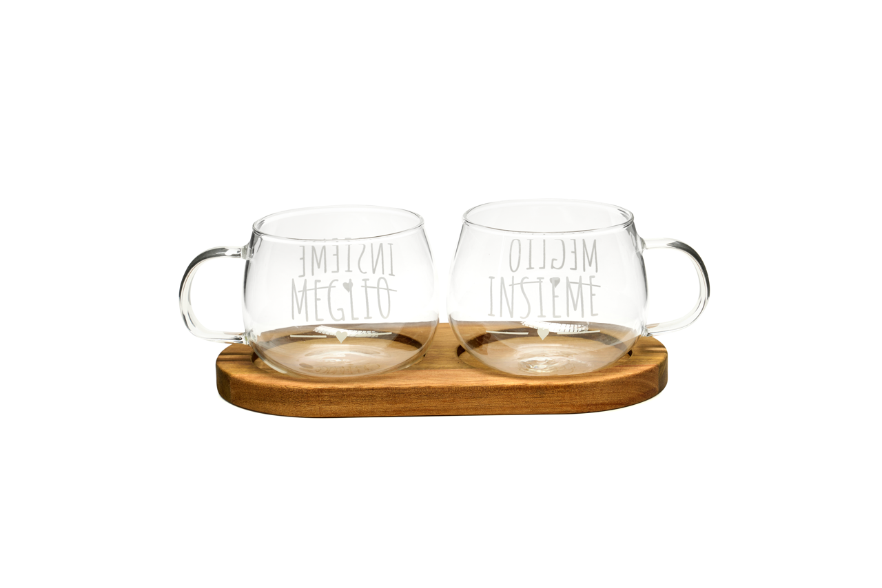 My Home - Set tazze con scritta