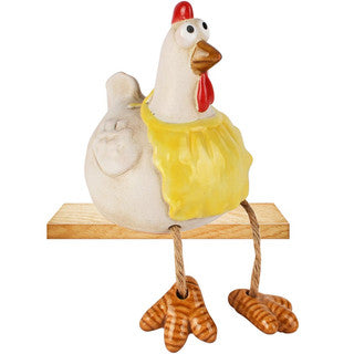 Gallo con zampe pendenti