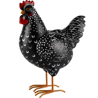Gallo nero a macchie bianche