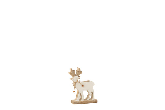 Renna legno e ceramica
