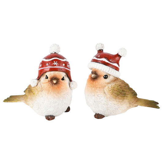 Uccellino con cappello con pompon