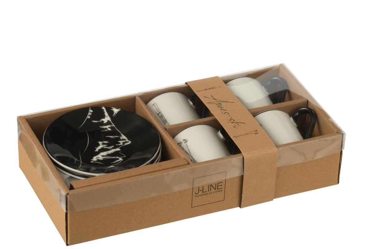 Set 4 tazzine sci