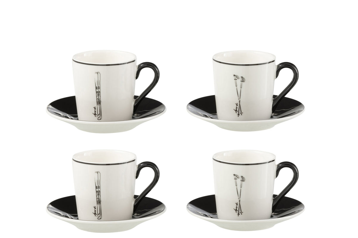 Set 4 tazzine sci