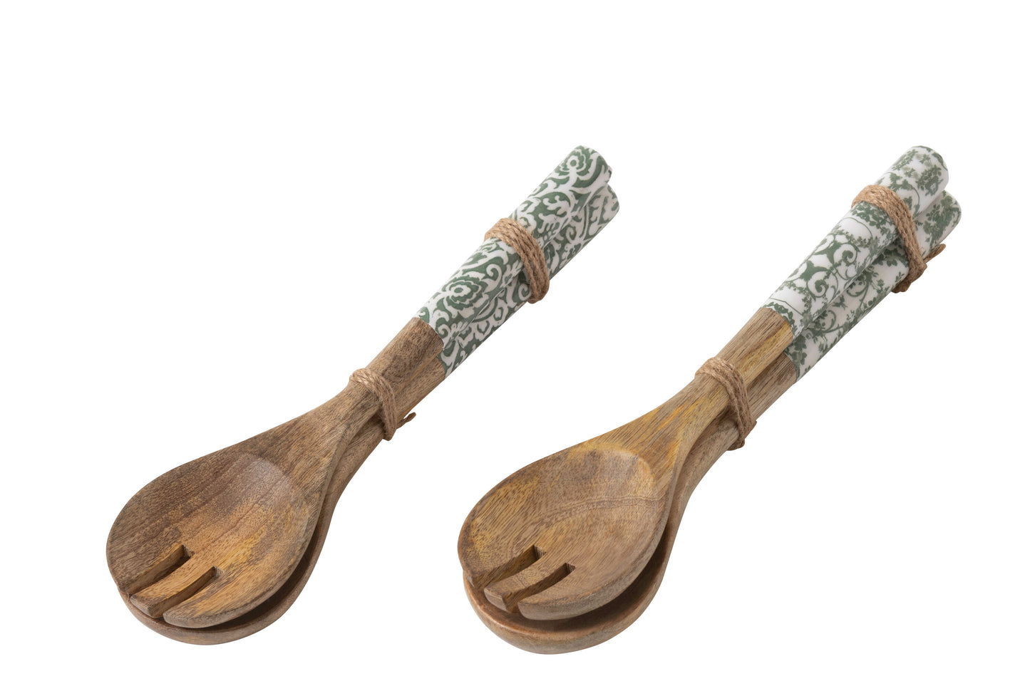 Mestoli insalata in legno verde