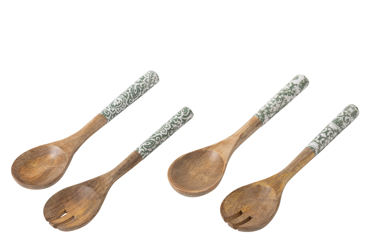 Mestoli insalata in legno verde