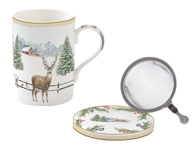 Tazza mug con filtro “White forest”