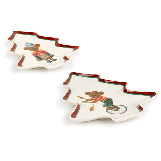 Bear Wonderland - Set 2 piatti ad albero