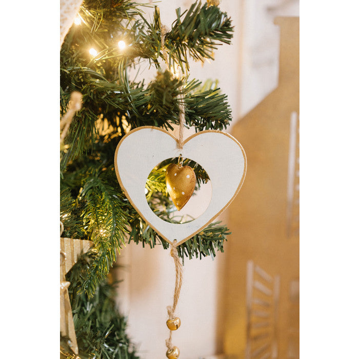 Darling - Decorazione cuore/stella metallo