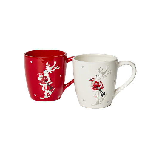 Tazza renna sciatrice