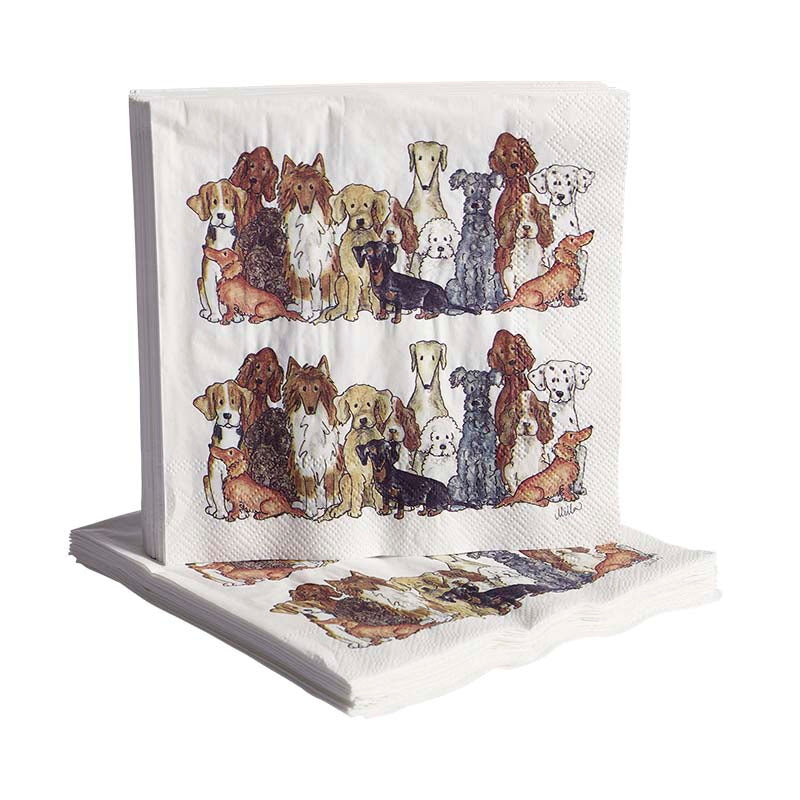 Tovaglioli carta cani