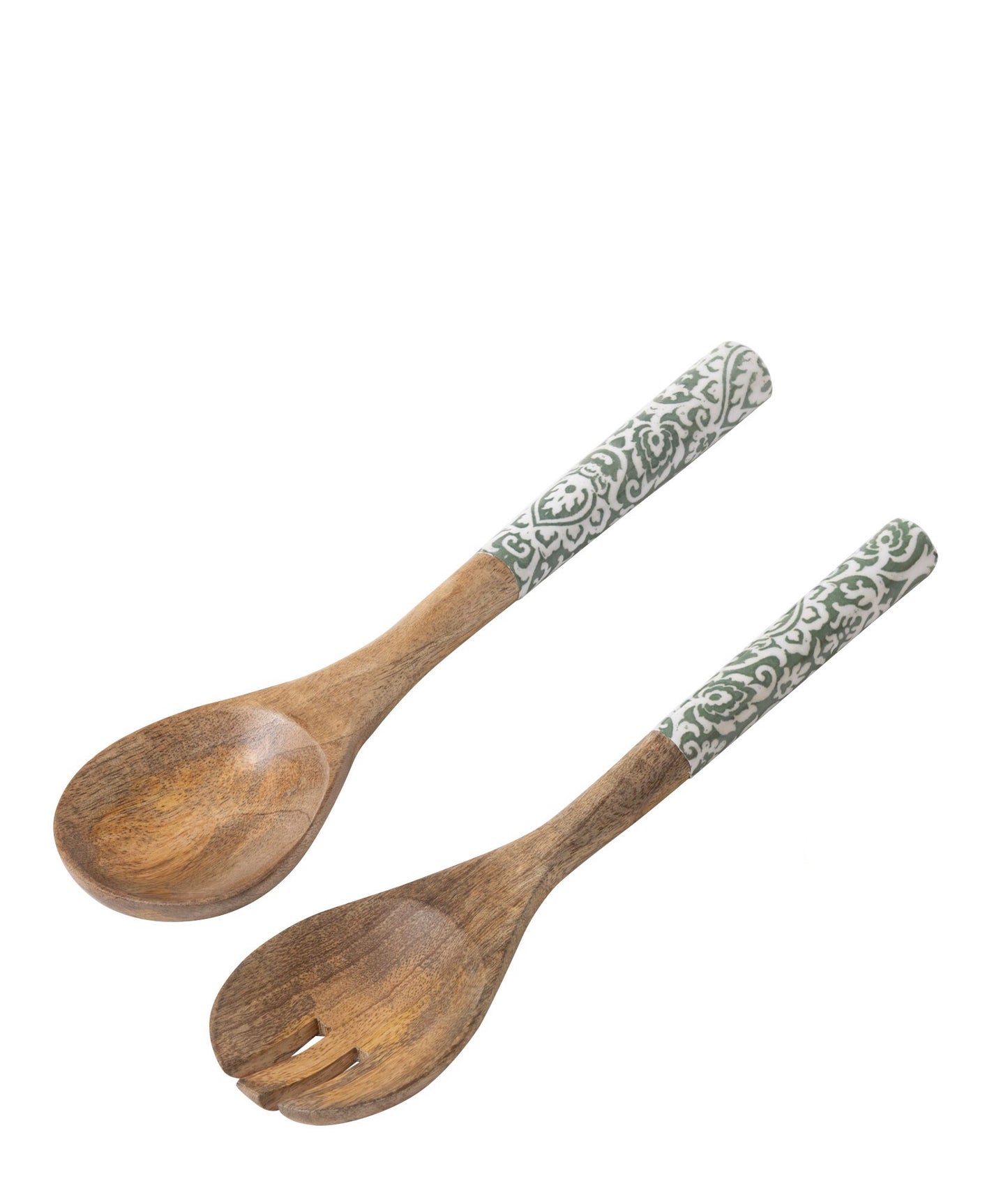 Mestoli insalata in legno verde