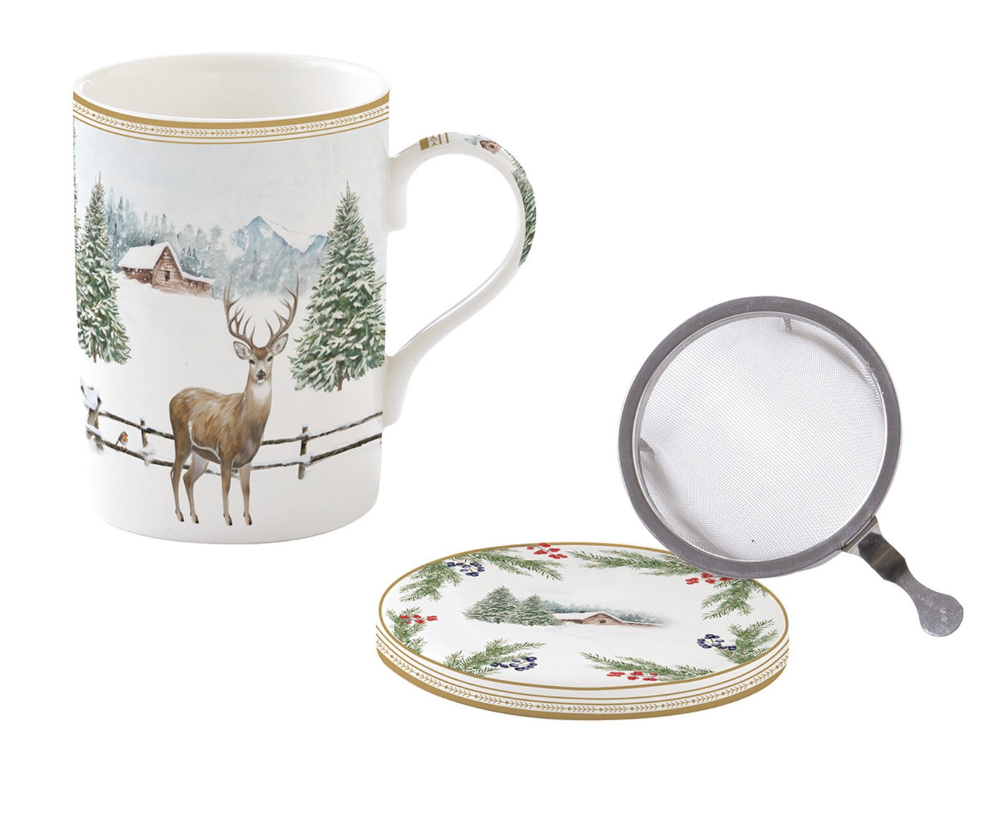 Tazza mug con filtro “White forest”