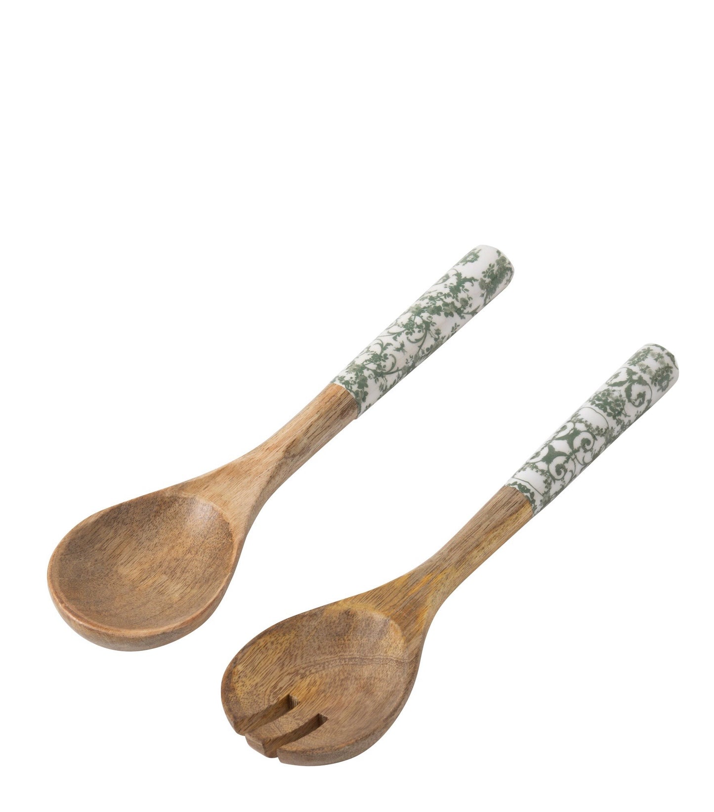 Mestoli insalata in legno verde