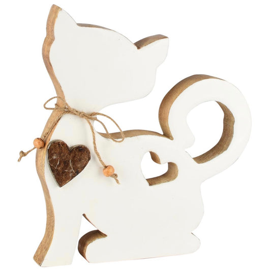 Decorazione gatto con cuore