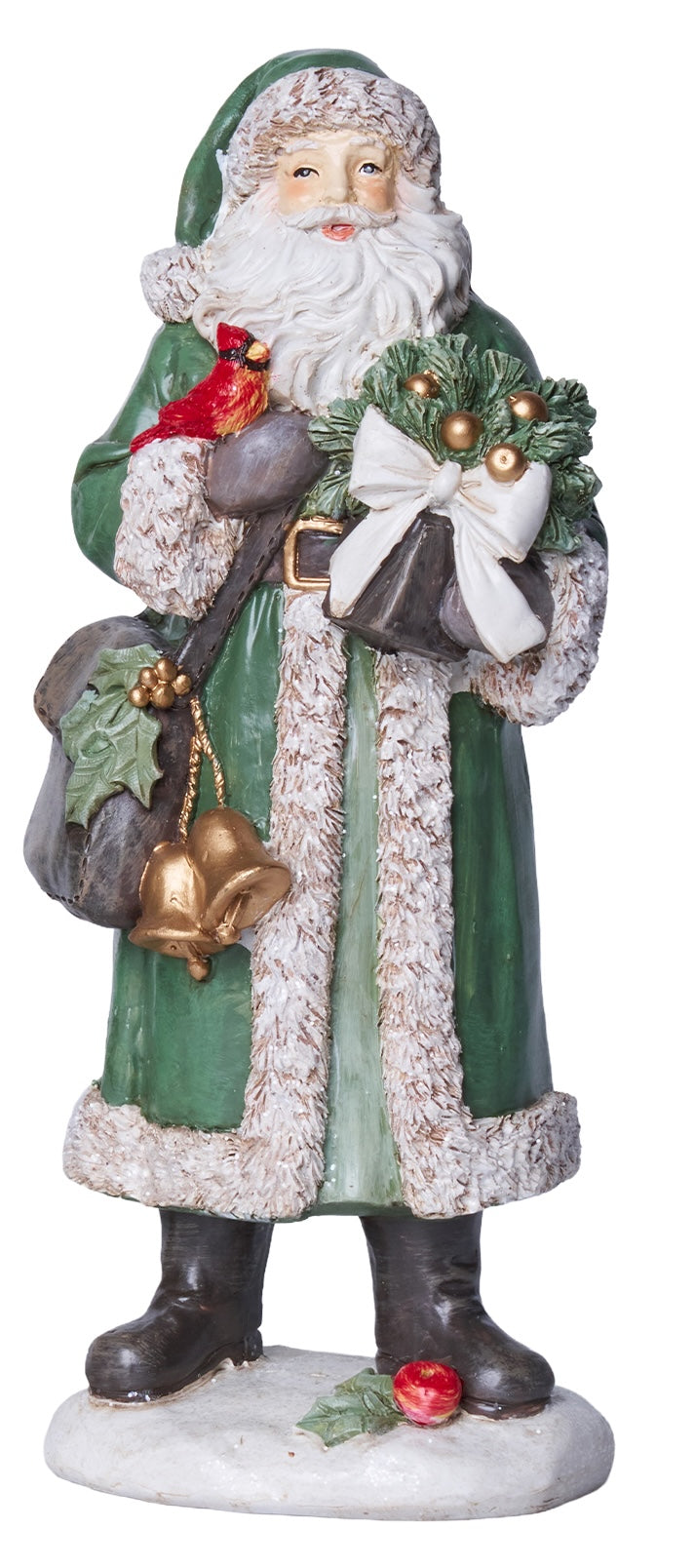 Babbo Natale con vestito verde