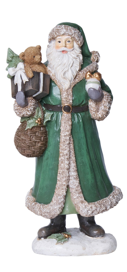 Babbo Natale con vestito verde