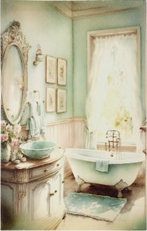 Bathroom - Quadro su tela