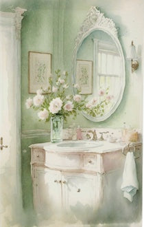 Bathroom - Quadro su tela