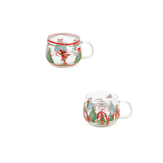 Bear Wonderland - Set 2 tazze in borosilicato